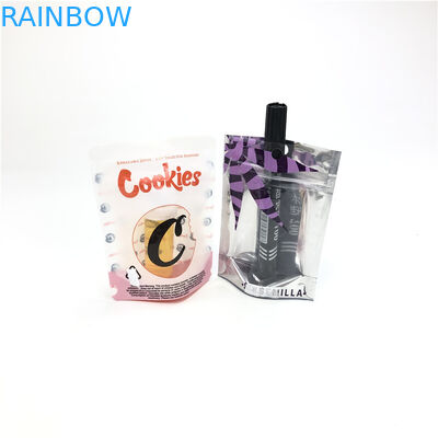1 / 8oz 3.5g ফ্লাওয়ার বীজ সিবিডি সফট টাচ কুকি মাইলার চাইল্ডপ্রুফ ফয়েল পাউচ প্যাকেজিং
