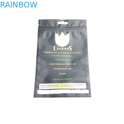 সিগারেট তামাকের জন্য ম্যাট ফিল্ম এমওপিপি ভিএমপিইটি রিসারলেবল জিপ লক ব্যাগ