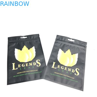 সিগারেট তামাকের জন্য ম্যাট ফিল্ম এমওপিপি ভিএমপিইটি রিসারলেবল জিপ লক ব্যাগ