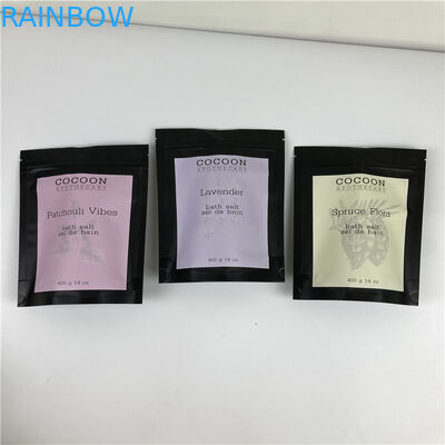 32 ওজে বাথ সল্ট ফয়েল পাউচ প্যাকেজিং পুনরুদ্ধারযোগ্য স্ট্যান্ড আপ ব্যাগ / 250g কফি বডি স্ক্রাব থলি