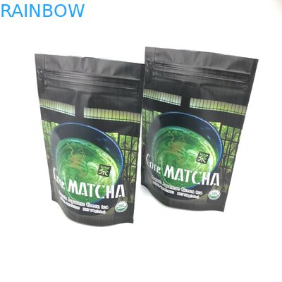 এমওপিপি রিসেসেবল স্ট্যান্ড আপ পাউচ গ্রিন টির জন্য 120 মাইক্রন