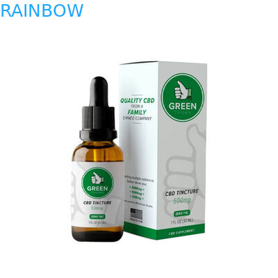 রঙিন প্রিন্টিং সিএমওয়াইকে 120 মিমি ড্রপার বোতল পেপার বক্স সিবিডি