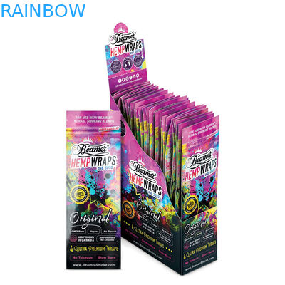 হাই ব্যারিয়ার সিএমওয়াইকে 200 মিমি ব্লান্ট মোড়ানো সিগার পাউচ 300gsm