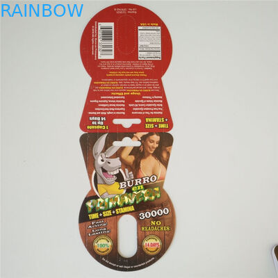 হলোগ্রাম হট স্ট্যাম্পিং ক্যাপসুল প্যাকেজিং কার্ড রুনো 100 কে