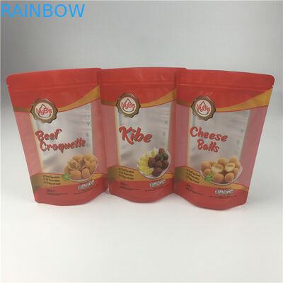 হিমায়িত উইন্ডো 120 মাইক্রন ভিএমপিইটি অ্যালুমিনিয়াম ফয়েল জিপলক ব্যাগ সিএমওয়াইকে