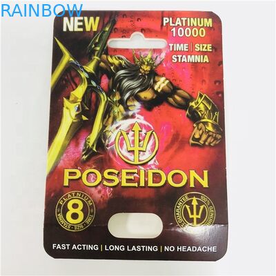 ব্ল্যাক হোয়াইট প্যান্থার সিএমওয়াইকে 8 * 12 সেন্টিমিটারের পিলের জন্য পিল কার্ড