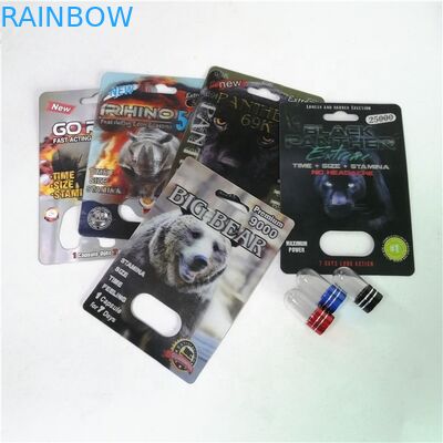 রেন্ডো 99 500K এনহান্সমেন্ট পিলস প্যাকেজিং কার্ড সিল্ক প্রিন্টিং