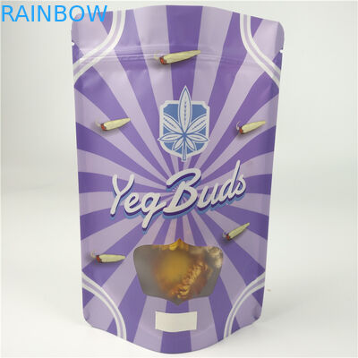 3.5 গ্রাম এমওপিপি গাঁজা ফুলের প্যাকেজিং ব্যাগস শিশু প্রতিরোধক