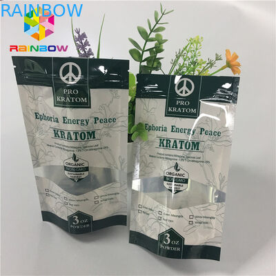 উইন্ডো সহ পুনঃসংশ্লিষ্ট গন্ধযুক্ত প্রুফ ম্যালার জিপলক স্ট্যান্ড আপ পাউচগুলি