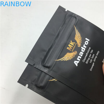 জিপার ম্যাট স্নাক প্লাস্টিকের পাউস প্যাকেজিং প্রিন্টড থ্রি সাইড সিলযুক্ত