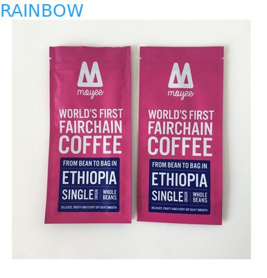 জিপার কফি শিম প্যাকেজিং হিট সিল সাইড গাসেট সহ গন্ধযুক্ত প্রুফ