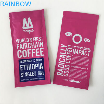 জিপার কফি শিম প্যাকেজিং হিট সিল সাইড গাসেট সহ গন্ধযুক্ত প্রুফ