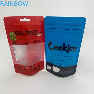 ছোট কুকি ভোজ্য জিপি জিপার উইন্ডো সহ পাউচগুলি দাঁড় করান