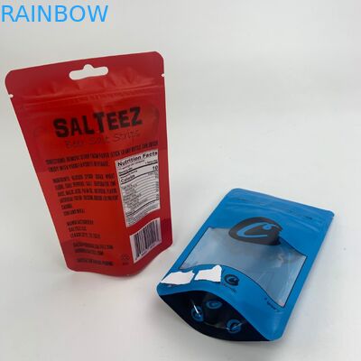 ছোট কুকি ভোজ্য জিপি জিপার উইন্ডো সহ পাউচগুলি দাঁড় করান