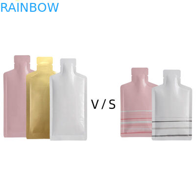 5 মিলি প্রসাধনী নমুনা 3 সাইড সিল ফ্ল্যাট পাউচ প্লাস্টিকের বায়োডেগ্রেডেবল