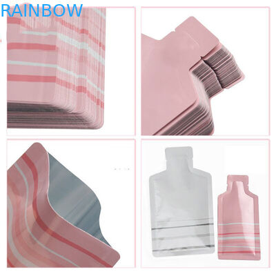 5 মিলি প্রসাধনী নমুনা 3 সাইড সিল ফ্ল্যাট পাউচ প্লাস্টিকের বায়োডেগ্রেডেবল