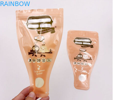 প্রাক জীবাণুমুক্ত ফ্রিজিং 8 ওজন ব্রেস্ট মিল্ক স্টোরেজ ব্যাগগুলি ডাবল জিপার সিলযুক্ত