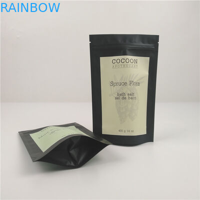 আর্দ্রতা প্রুফ 14 ওজ জিপার ফয়েল শারীরিক স্ক্রাবের জন্য পুনঃসারণযোগ্য পাউচ