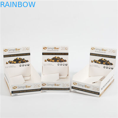 স্ন্যাক ফ্রুট চকোলেট বার ডিসপ্লে কার্ডবোর্ড পেপার বক্স প্যাকেজিং কাস্টম মুদ্রিত