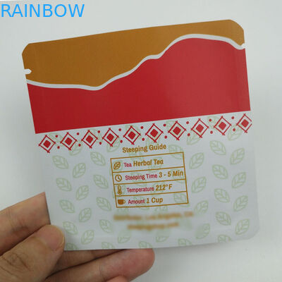 চা মাইলার হিট সিল অ্যালুমিনিয়াম ফয়েল ব্যাগ খাদ্য গ্রেড গন্ধযুক্ত প্রুফ গ্র্যাচার মুদ্রণ