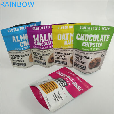 ক্যান্ডি মিষ্টিগুলি কাস্টম প্লাস্টিক ডিজিটাল মুদ্রিত জিপার শীর্ষের সাথে স্ট্যান্ড আপ পাউচগুলি