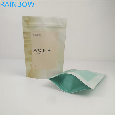 কাস্টম জিপার স্তরিত প্লাস্টিক স্নানের সল্টগুলির জন্য স্ট্যান্ড আপ পাউচগুলি