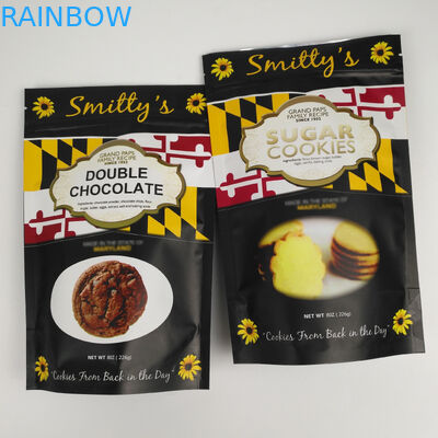 পরিবেশবান্ধব ম্যাট অ্যালুমিনিয়াম ফয়েল বাদাম খাবারের জন্য জিপলক ব্যাগগুলি আপ করুন Up