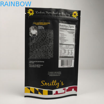 প্লাস্টিক মাইলার স্ট্যান্ডিং অ্যালুমিনিয়াম ফয়েল জিপার ব্যাগ গন্ধযুক্ত প্রুফ কাস্টমাইজড মুদ্রিত