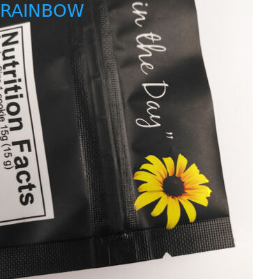 প্লাস্টিক মাইলার স্ট্যান্ডিং অ্যালুমিনিয়াম ফয়েল জিপার ব্যাগ গন্ধযুক্ত প্রুফ কাস্টমাইজড মুদ্রিত