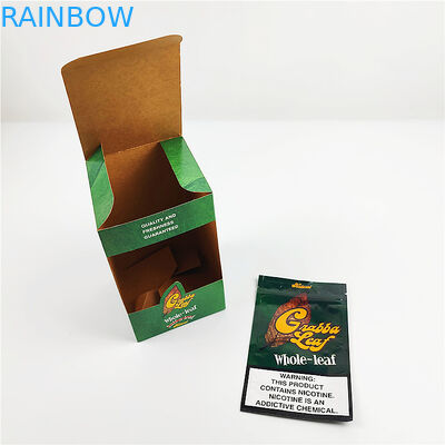টুপি সিগার প্যাকেজিং বক্সের জন্য কাস্টম প্রিন্টেড অ্যালুমিনিয়াম ফয়েল প্রাকৃতিক গ্রাবা লিফ ক্যাপ ডিসপ্লে প্যাকেজিং বাক্স