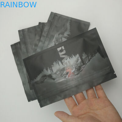 সামনের সামনের পিছনের উইন্ডো তাপ সিলযুক্ত গন্ধযুক্ত প্রুফ রিসেইলেবল জিপ লক প্যাকেজিং মাইলার ফুড স্টোরেজ থ্রি সাইড সিল ডাইপ্যাক