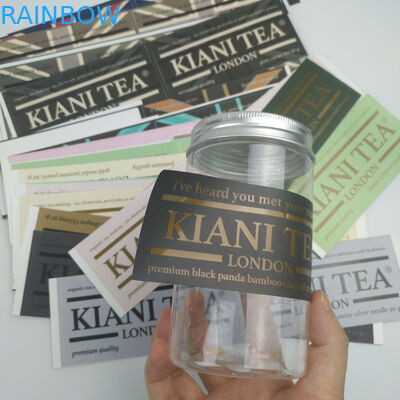 কাস্টম লোগো গ্রহণ করুন OEM ফ্যাশনাবল প্রিন্টড স্টিকার আঠালো ওয়াইন লেবেল জলরোধী আঠালো লেবেল স্টিকার