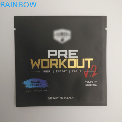 স্বর্ণের প্রিন্টেড কসমেটিক সিলড ব্যাগ ছোট আকারের Sachet অ্যালুমিনিয়াম ফয়েল প্লাস্টিকের স্নাক হিট সিল তিনটি সাইড সিল ব্যাগ