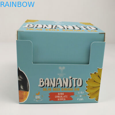 কাস্টম ফোল্ডিং পিচবোর্ড কার্টন ছোঁয়া ডিসপ্লে বক্স, rugেউখেলান পিচকিউ কাউন্টার খুচরা স্ন্যাক্স পেপার প্যাকেজিং বক্স