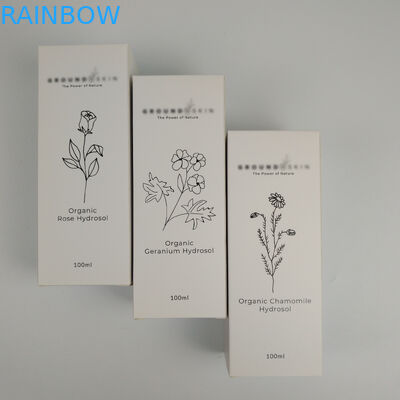 মুদ্রিত কাগজ প্যাকেজিং বক্স ক্রিম পেপার প্রসাধনী প্যাকেজিং বক্স স্ট্যাম্পিং 60 এমএল 30 এমএল মেকআপ স্কিনকেয়ার পেপার বক্স সহ