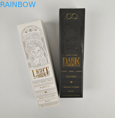 কাস্টম পাইকারি ভাঁজযোগ্য ছোট কালো লাক্সারি হট স্ট্যাম্পিং সোনার ফয়েল উপহার কসমেটিক প্যাকেজিং পেপার বক্স