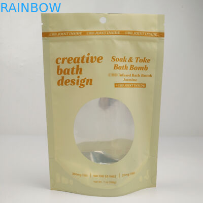 পরিষ্কার ব্যাগযুক্ত ঘ্রাণযুক্ত প্রুফ খাবার স্টোরেজ সহ ব্যাগগুলি মেসার ব্যাগগুলি ফয়েল সাফ উইন্ডো দিয়ে পাউচ স্ট্যান্ড আপ করুন Wholesale