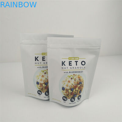 ভিএমপিইটি 120 মিমি জিপলক স্ট্যান্ড আপ পাউচ এমওপিপি ফুড প্যাকেজিং গ্র্যাভর মুদ্রিত