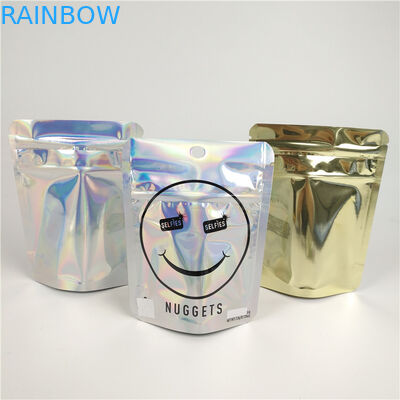 পিএমএস গন্ধযুক্ত প্রুফ আগাছা Mylar ব্যাগ ফয়েল স্তরিত সিবিডি জিপলক ব্যাগ