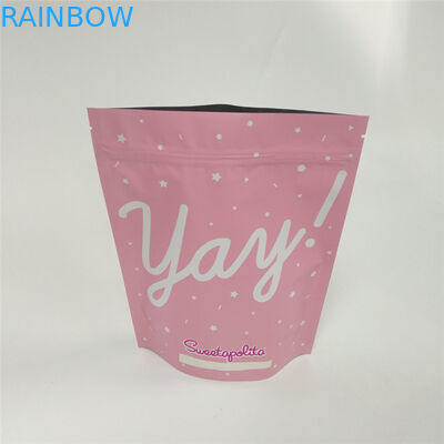 এমওপিপি ধাতবযুক্ত অ্যালুমিনিয়াম ফয়েল জিপলক ব্যাগগুলি ম্যাট ফ্রস্টেড প্রিন্টিং