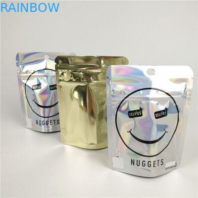 জিপক 300 জি রিসেসেবল অ্যালুমিনিয়াম ফয়েল মাইলার ব্যাগ ভোজ্য খাদ্য প্যাকেজিং