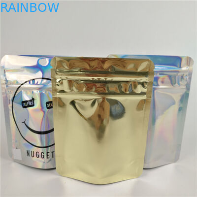 জিপক 300 জি রিসেসেবল অ্যালুমিনিয়াম ফয়েল মাইলার ব্যাগ ভোজ্য খাদ্য প্যাকেজিং