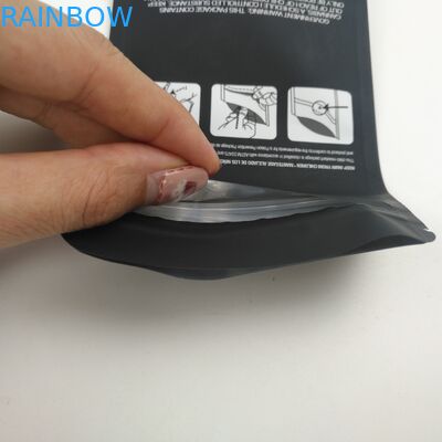 কাস্টমাইজড লোগো সফট টাচ 3.5 জি 7 জি 14 জি 28 জি হ্যাম্প গাঁজা কুকিজ কুশ জন্য ব্যাগ স্ট্যান্ড আপ করুন