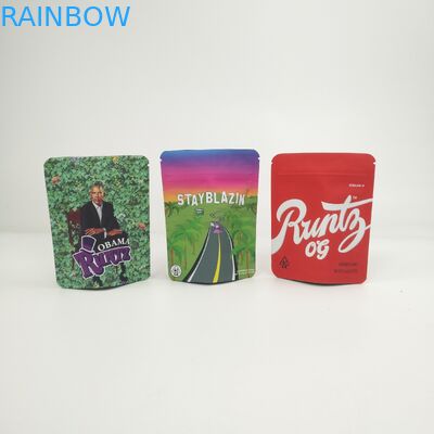 কাস্টমাইজড লোগো সফট টাচ 3.5 জি 7 জি 14 জি 28 জি হ্যাম্প গাঁজা কুকিজ কুশ জন্য ব্যাগ স্ট্যান্ড আপ করুন