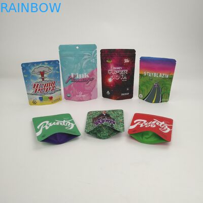 কাস্টমাইজড লোগো 3.5g 7g 14g 28g 1 পাউন্ড কুকিজ কুশ হ্যাজ হার্ব সিবিডি গাঁজাখ রন্টজের জন্য ব্যাগগুলি দাঁড় করায়
