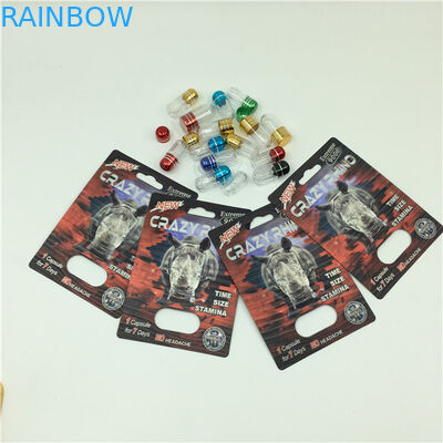 ক্রেজি রাইনো 69 বড়ি প্যাকেজিং বক্স রাইনো 7 পুরুষ যৌন পিলের জন্য