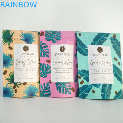 ম্যাট OPP vmpet স্নান লবণ প্যাকেজিং ব্যাগ 100g 200g অ্যালুমিনিয়াম ফয়েল Mylar থলি