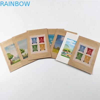 কর্ন স্টার্চ SGS MOPP 50mic ফ্রুট পেপার প্যাকেজিং ব্যাগ PLA রেখাযুক্ত