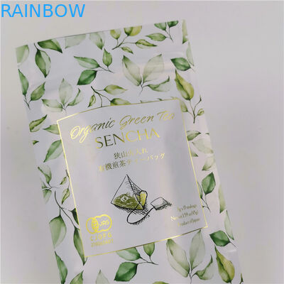 CMYK ISO VMPET অ্যালুমিনিয়াম ফয়েল চা পাউচ 120mic MOPP স্ট্যান্ড আপ জিপার ব্যাগ