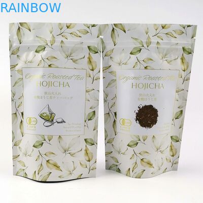 VMPET FDA Cmyk Matte অ্যালুমিনিয়াম ফয়েল পাউচ 150mic Matcha চা পাউডার